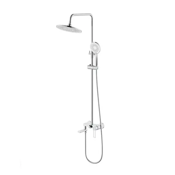 Душова система універсальна Qtap Taurus на три споживача (з виливом) QTTAU111CRM45665 Chrome