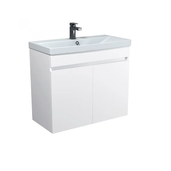 Тумба MDD Urban 80-U з умивальником Sempre 80 біла універсальна