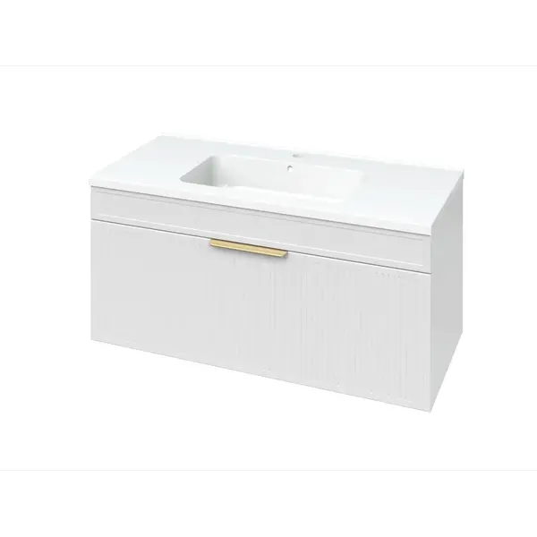 Тумба MIRATER .Адель. Тумба з ум. Родео 100 біла