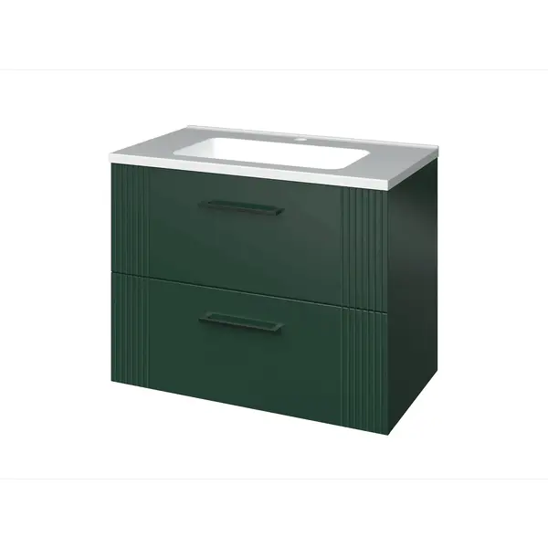 Тумба MIRATER .Елара. Тумба підвісна з ум.Глорія 70 смарагд