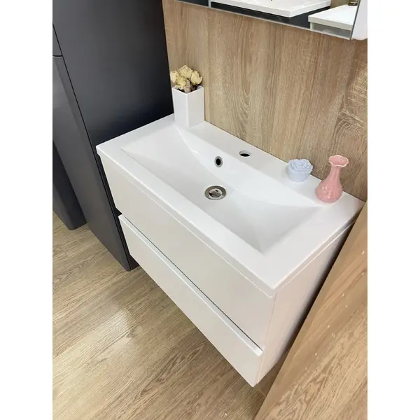Тумба з умивальником Fancy Marble. Комплект Rodos 70 тумба з умивальником Elina 700