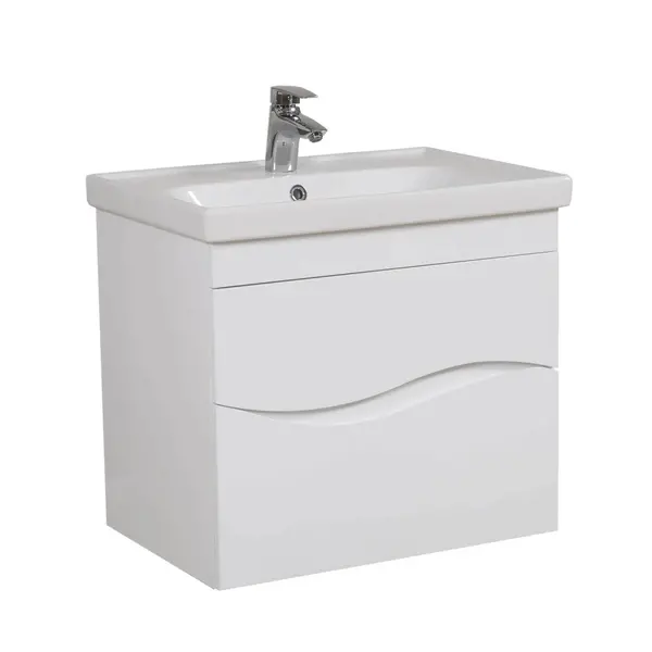  Тумба Альфа консольна 65 см з умивальником Frame