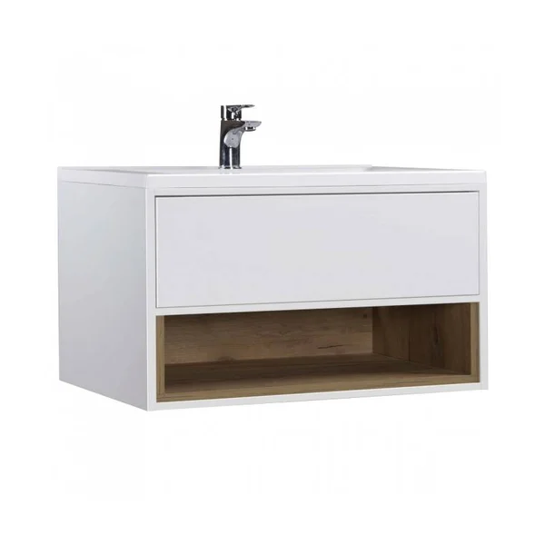 Тумба MDD BRAVO 80-A з умивальником Cosmopolitan 80 біла