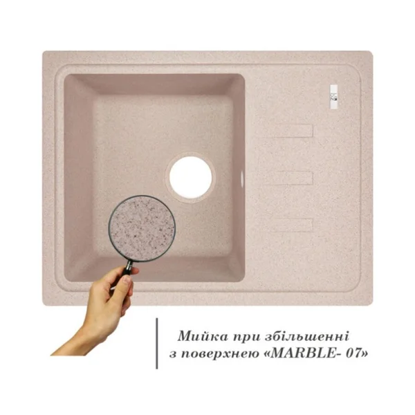 Мийка для кухні (MAR-07) 620x435/200 Lidz 33657