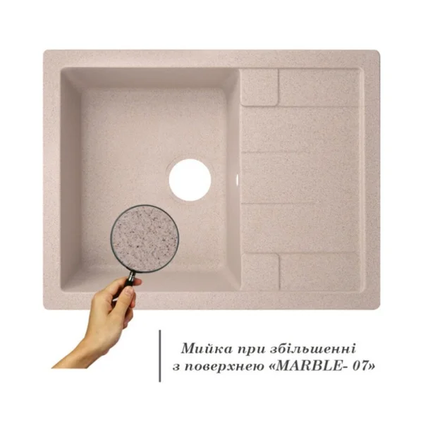 Мийка для кухні (MAR-07) 650х500/200 Lidz 33678