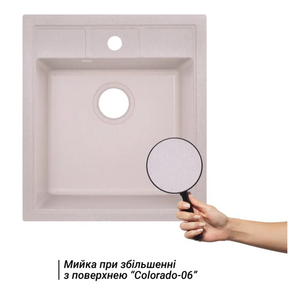 Мийка для кухні (COL-06) 460х515/200 Lidz 36315