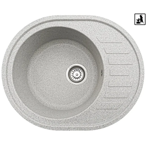 Кухонна мийка Romzha Elegancia 62 Gri (802)