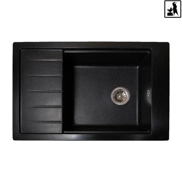 Кухонна мийка Romzha Patrat 78 Antracit (901)