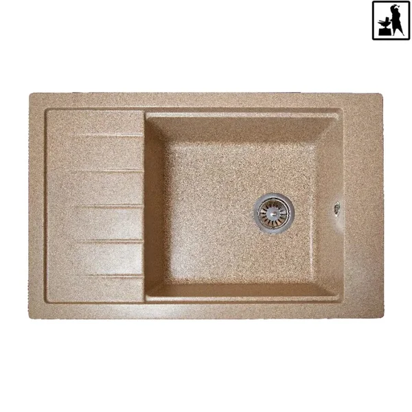 Кухонна мийка Romzha Patrat 78 Piesok (301)