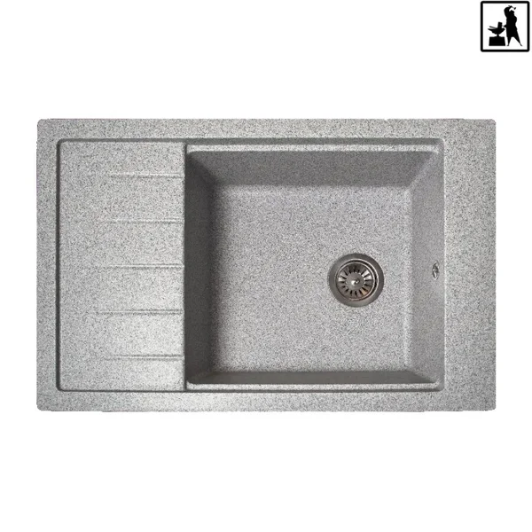 Кухонна мийка Romzha Patrat 78 Seda (601)