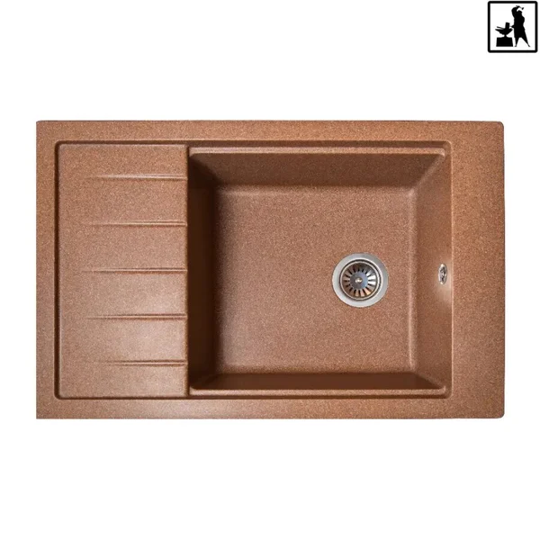 Кухонна мийка Romzha Patrat 78 Teracota (701)