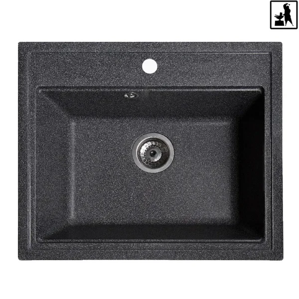 Кухонна мийка Romzha Patrat Grafit (201)