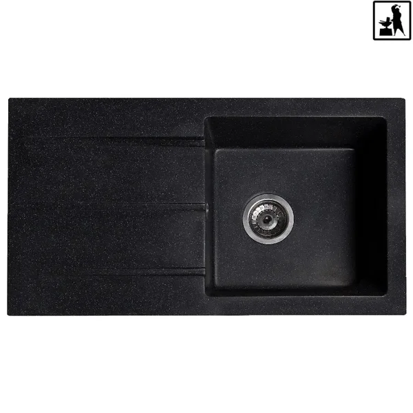 Кухонна мийка Romzha Quadro Antracit (901)