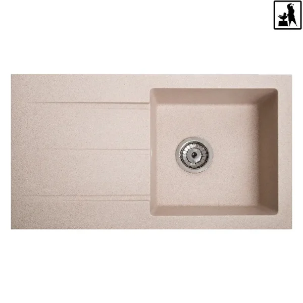 Кухонна мийка Romzha Quadro Bezhevy (401)