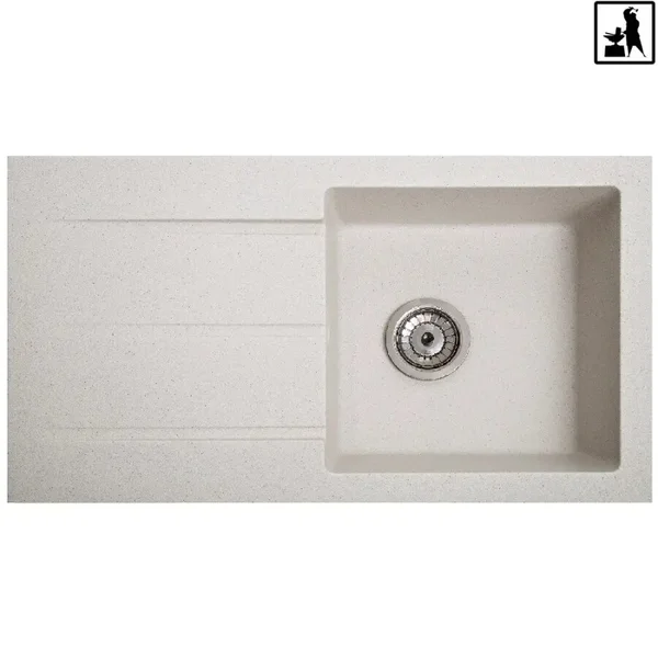 Кухонна мийка Romzha Quadro Biela (101)