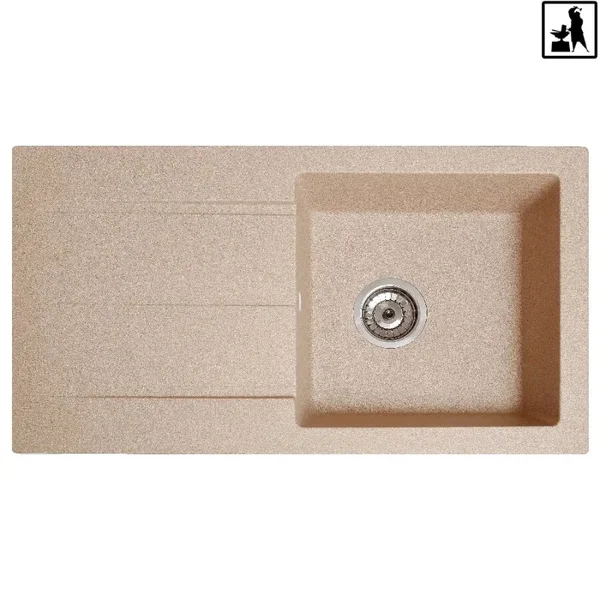 Кухонна мийка Romzha Quadro Piesok (301)