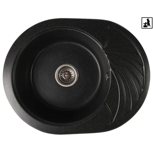 Кухонна мийка Romzha Rasa 60 Antracit (902)