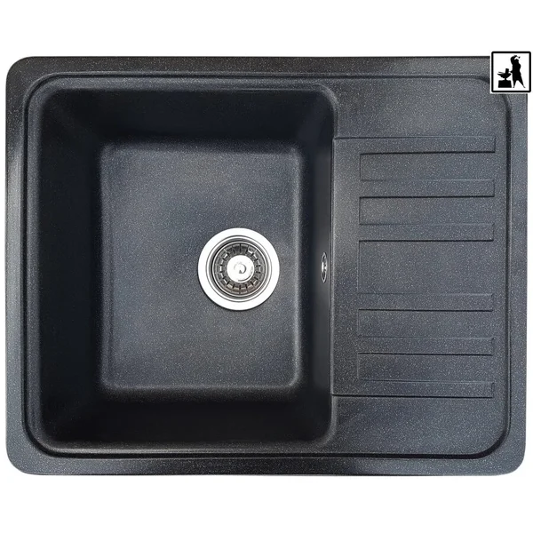 Кухонна мийка Romzha Regula 57 Antracit (902)