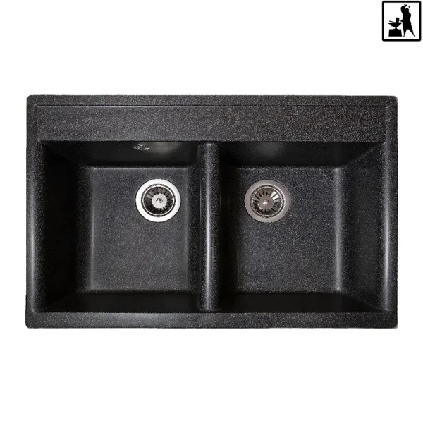 Кухонна мийка Romzha Valuri 78-2D Grafit (201)