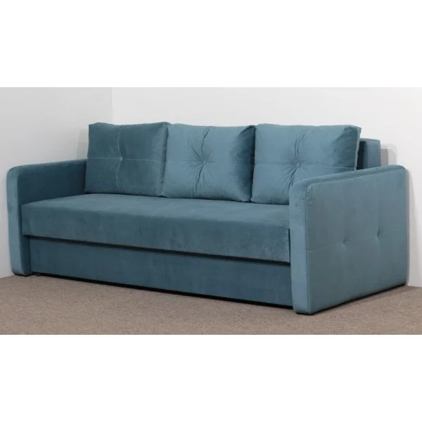 Диван Альфа Габаритні розміри , см: 2,12 х 0,95 Спальне місце, см: 1,90 х 1,40 Глибина місця, см: 0,70 Висота, см: 0,80. Єврокнижка. Ніша для білизни. Пружинний блок Bonnel. тканина ARTEX 1-4 кат-Київ