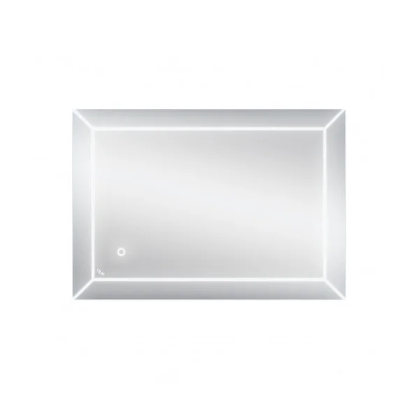 Дзеркало Qtap Aries настінне прямокутне з LED-підсвічуванням Touch, димер, рег. яскравості 700х500 мм Reverse