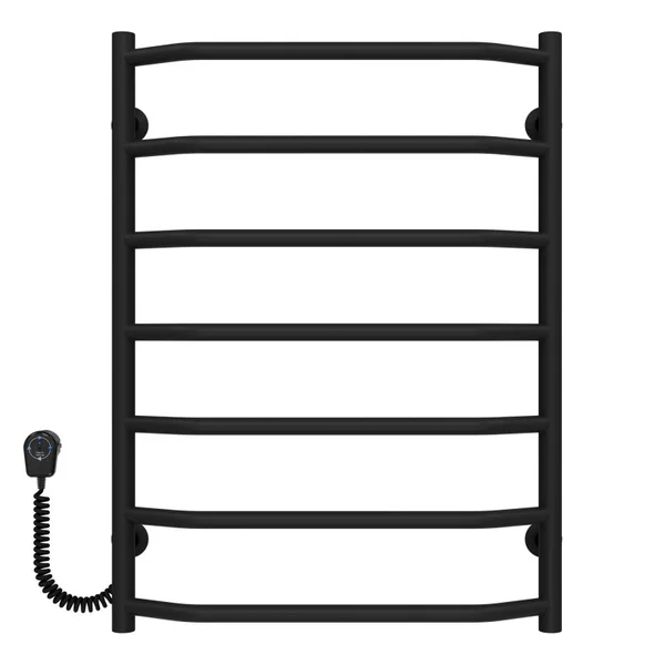 DEFFI Рушникосушарка електрична Трапеція П7 500х700 Deffi фарбована сталь (Чорний, EF16,