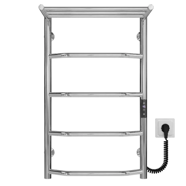 DEFFI Рушникосушарка електрична рапеція П5 400х700 Deffi нержавіюча сталь (Хром, JD03