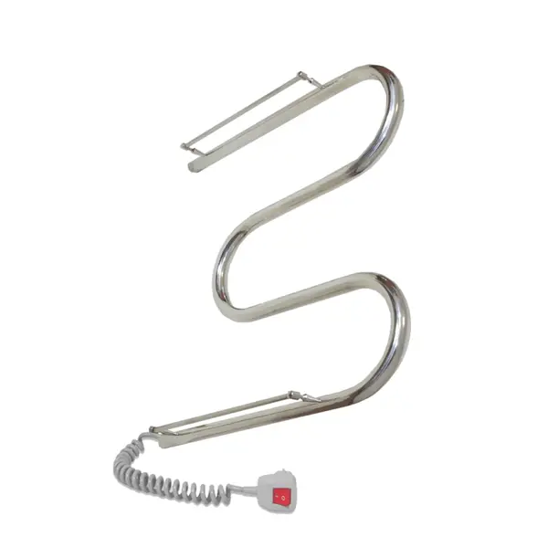 DEFFI Рушникосушарка електрична Змійка з полицею 500х500 Deffi нержавіюча сталь (Хром, EF16,