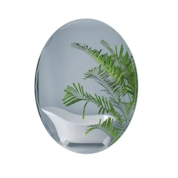 Дзеркало Lidz Tani 140.07.11 настінне овальне без ледпідсвітки, з декором 425х575 White Lidz 32521