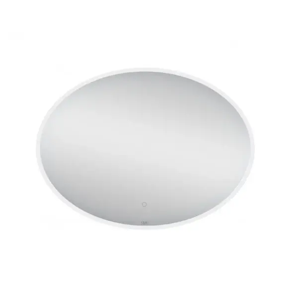 Дзеркало Qtap Virgo настінне овальне з LED-підсвічуванням Touch, димер, рег. яскравості 780х580 мм 39640