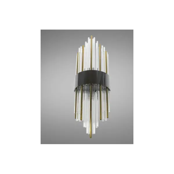 Сучасний настінний світильник арт: C86619/D200x600BK