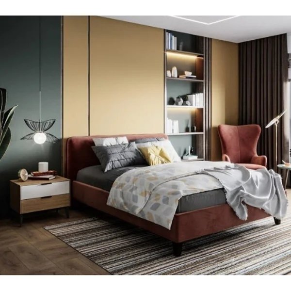  *Київ - Ліжко мʼяке ArtWood Чікаго 1,80 х 2,00 - ламельний блок . Оббивка 1-3 кат. Тумби на вибір окрім мод : Майнц , Лукарно 3. ( предзам. 3-4 тижні)