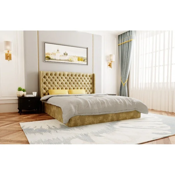 *Київ - Ліжко мʼяке ArtWood Атланта 1,60 х 2,00 - ламельний блок . Оббивка 1-3 кат. Тумби на вибір окрім мод : Майнц , Лукарно 3. ( предзам. 3-4 тижні)