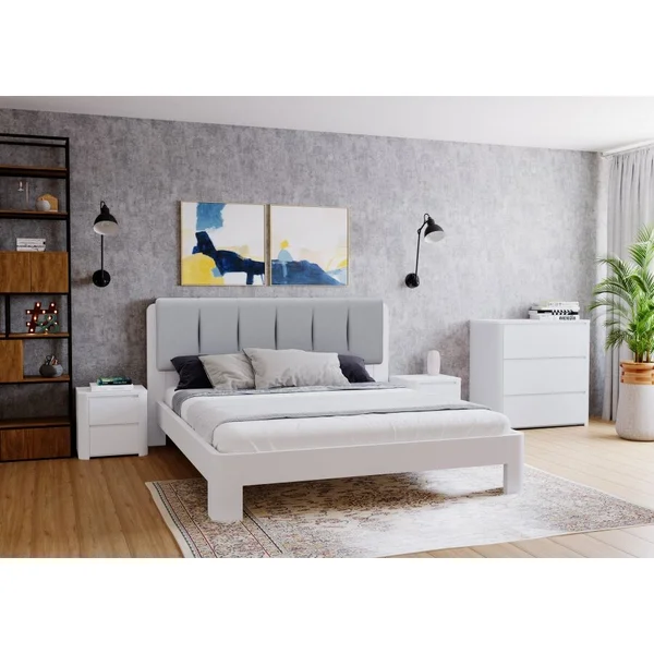 *Київ - Ліжко ArtWood Флоренція 1,60 х 2,00 / 1,80 х 2,00 - ламельний блок , вільха тонування 5 кольорів. Оббивка 1-5 кат. Тумби на вибір окрім мод : Лукарно 3. ( предзам. 3-4 тижні)