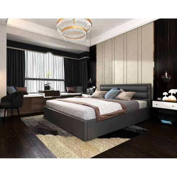 *Київ - Ліжко мʼяке ArtWood Хьюстон 1,80 х 2,00 - ламельний блок . Оббивка 1-3 кат. Тумби на вибір окрім мод : Майнц , Лукарно 3. ( предзам. 3-4 тижні)