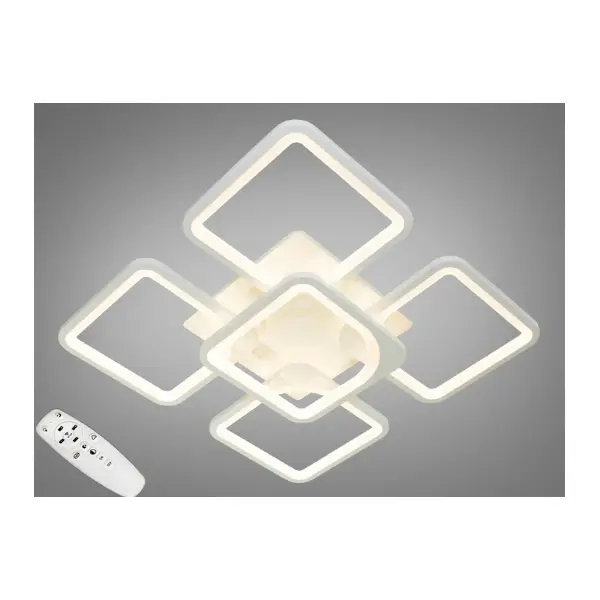 Светодиодная люстра 115W арт: 8060/4+1WH