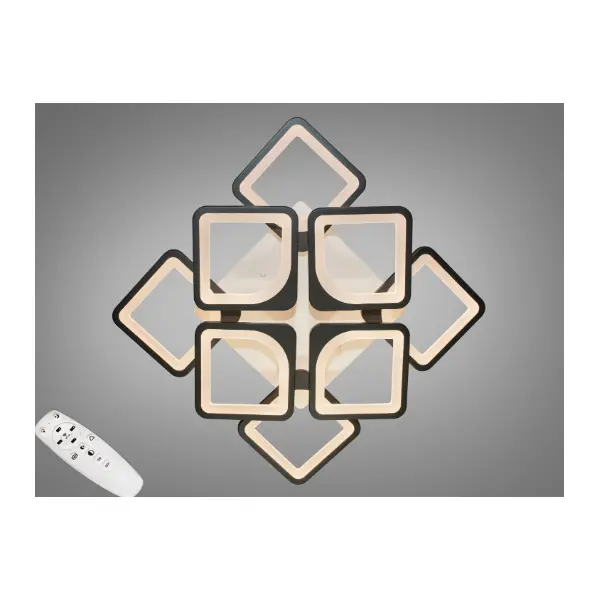 Светодиодная люстра 115W арт: S8060/4+4BK