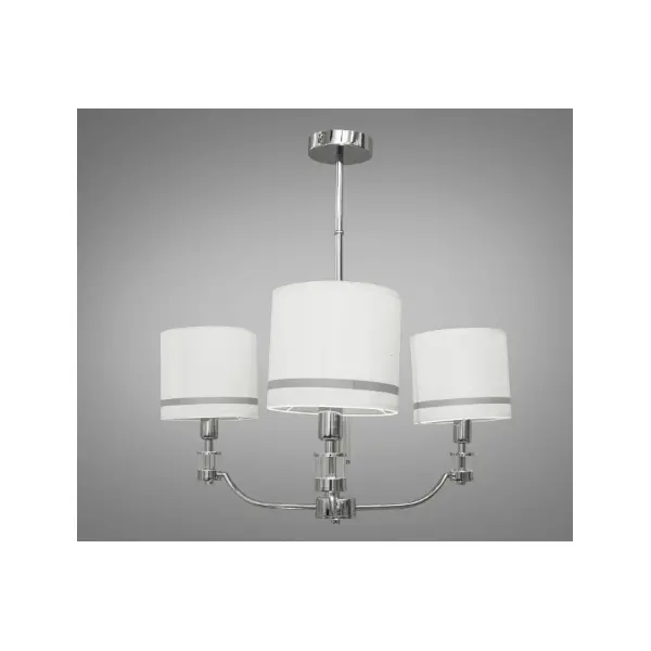 Современная люстра с абажурами, 3 лампы арт: N1011/3HR