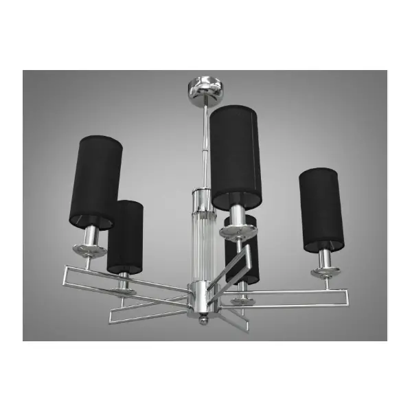 Современная люстра с абажурами, 5 ламп арт: 1013/5HR