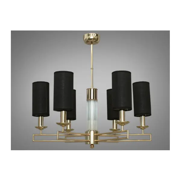 Современная люстра с абажурами, 6 ламп арт: 1013/6G