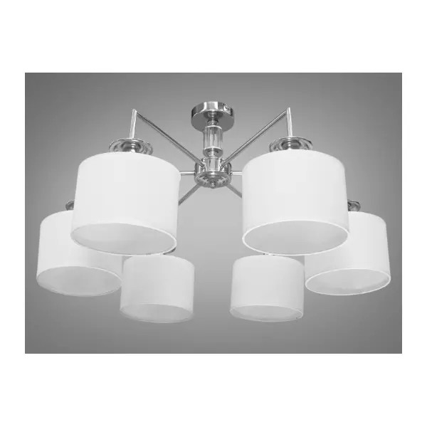 Современная люстра с абажурами, 6 ламп арт: 1016/6HR