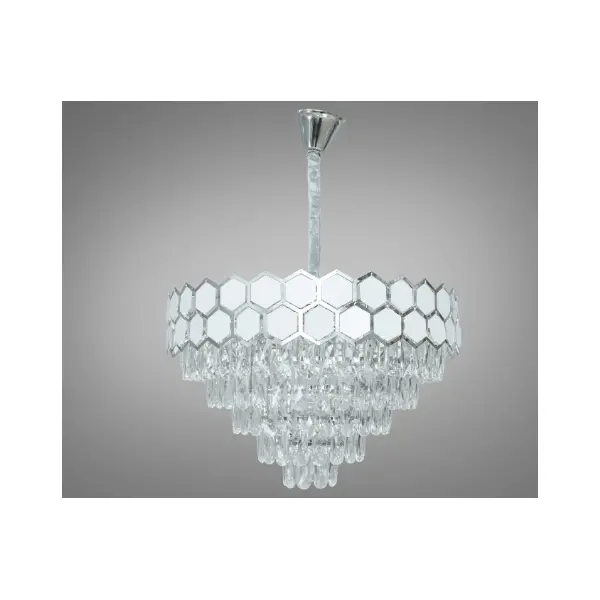 Современная хрустальная люстра арт: 21114/600HR+WH