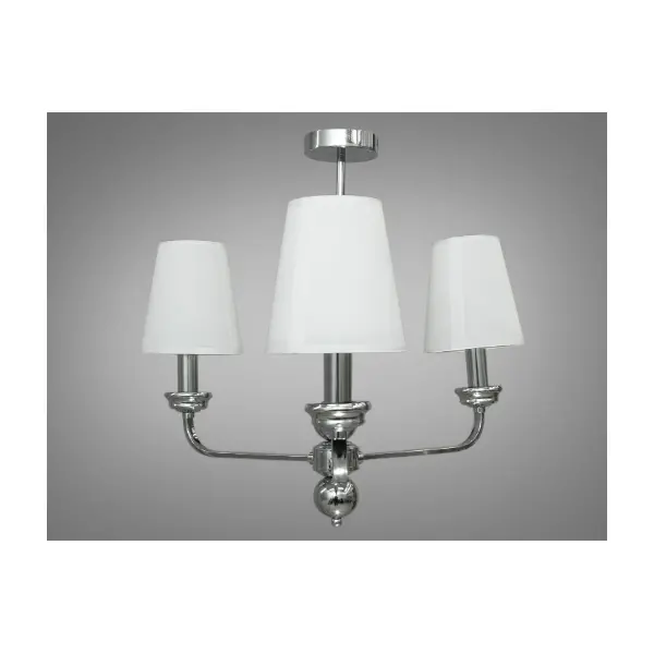 Современная люстра с абажурами, 3 лампы арт: 1012/3HR