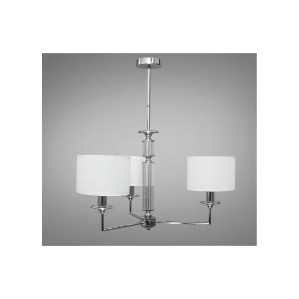 Современная люстра с абажурами, 3 лампы арт: 1015/3HR