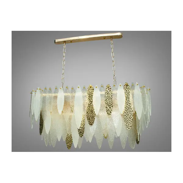 Люстра овальной формы для гостиной арт: 18039-900x350G