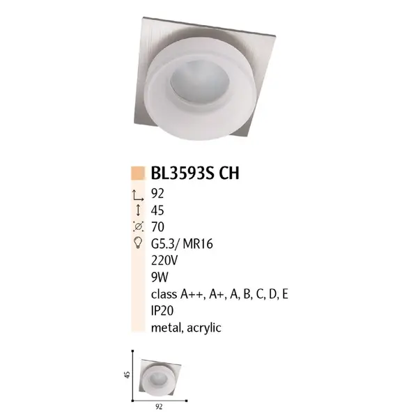 Накладной точечный светильник BL3593S CH.png