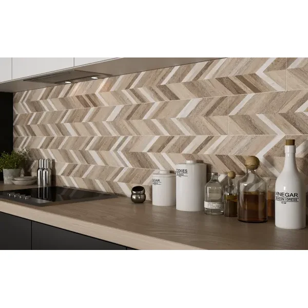Плитка керамогранітна Frenchwood Chevron 185×598x8 Cersanit