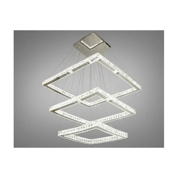 Кришталева світлодіодна люстра-підвіс 165W -ДОП-